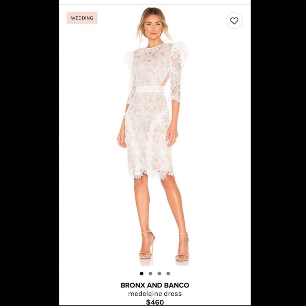 Bronx & Banco Medeleine White Lace Dress